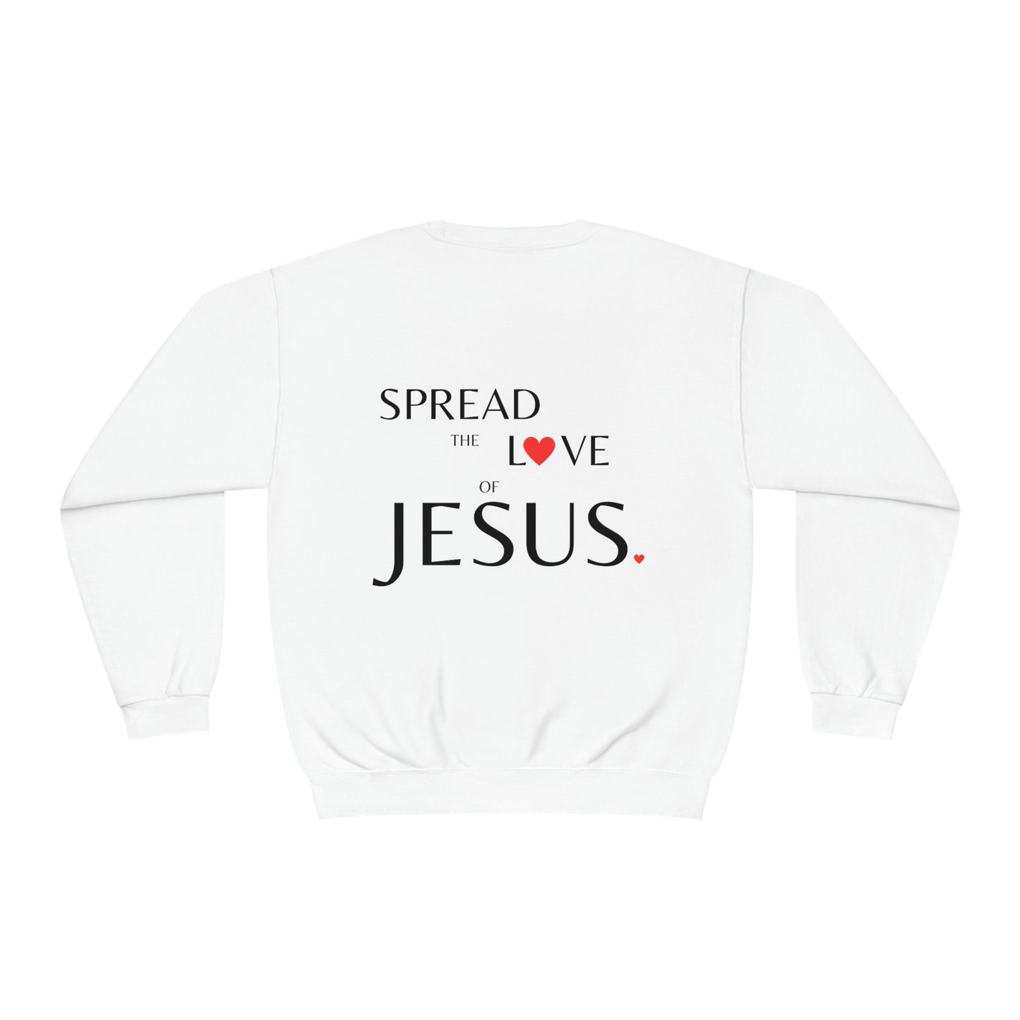 Spread the love of Jesus Unisex NuBlend® Crewneck Sweatshirt