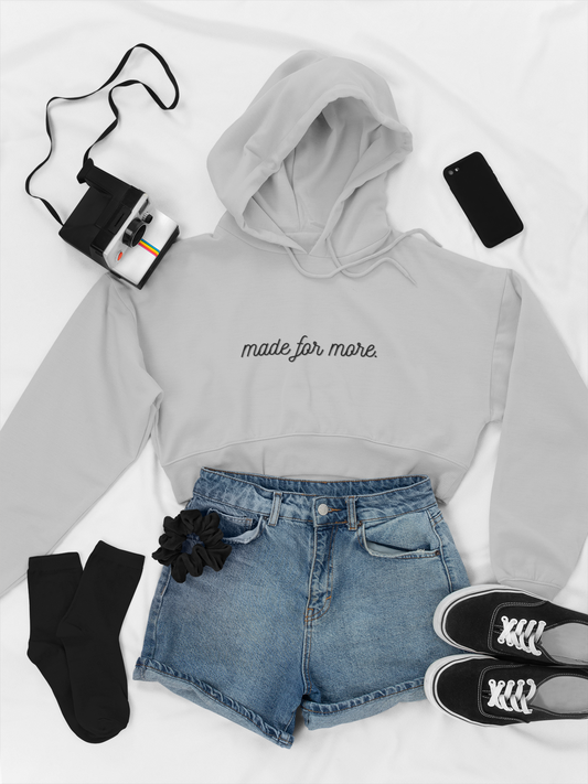 Made for More Women’s Cropped Hooded Sweatshirt